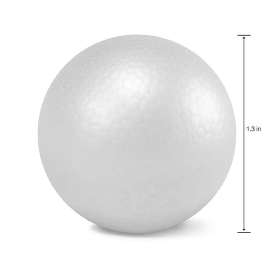 Mousse Blanche Craft boules diamètre 45 mm Blanc
